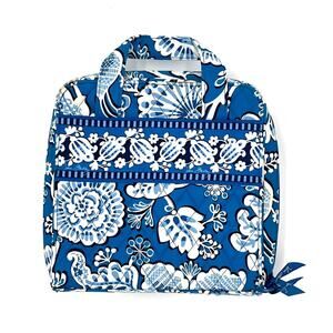 Vera Bradley Hanging Travel Tech Organizer Case Toiletry Makeup Bag Blue Lagoon